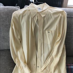 Yellow Lacoste Dress Shirt size 42